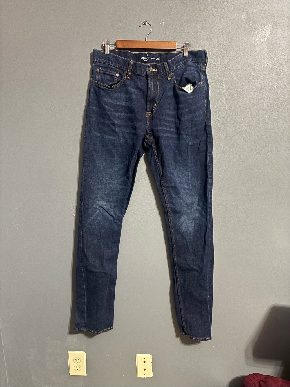 Old Navy Slim classic Dark Wash casual Denim Jeans Built-In Flex men’s 36x36